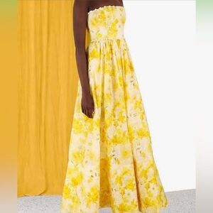 Zimmermann Yellow Floral Gown